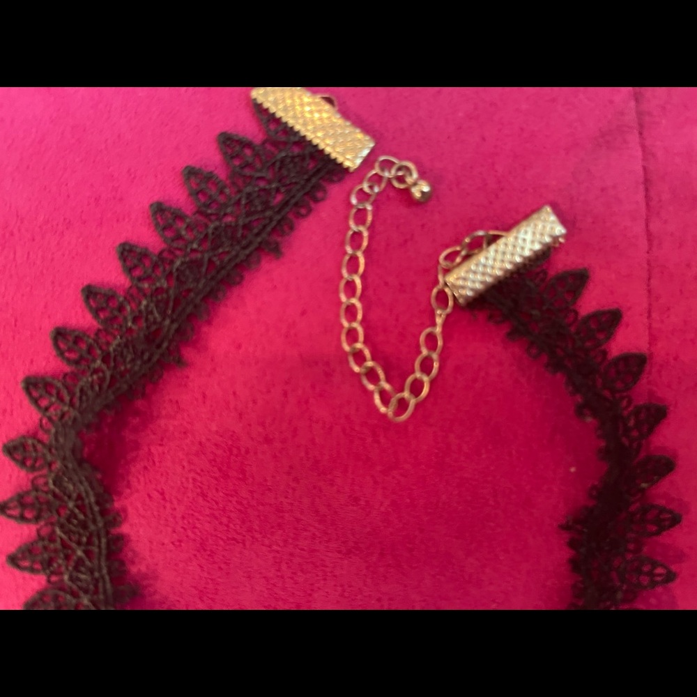 Gorgeous Black Threaded Choker - image 6